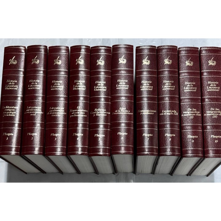 Historia de la literatura universal. 10 Volúmenes.